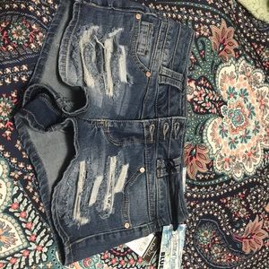Denim shorts